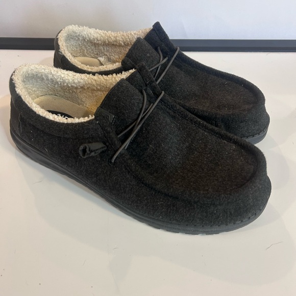 Hey Dude Charcoal Men's Slip On Loafer Shoes Warm size 13 - Picture 1 of 11